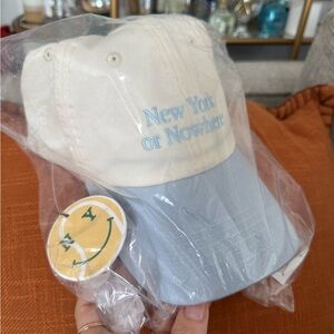 NYON Courtside Dad Hat - Cream and Blue